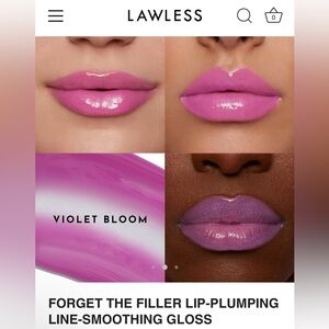 LAWLESS Violet Bloom Forget the Filler Lip Plumping Line Smoothing Gloss - BNIB
